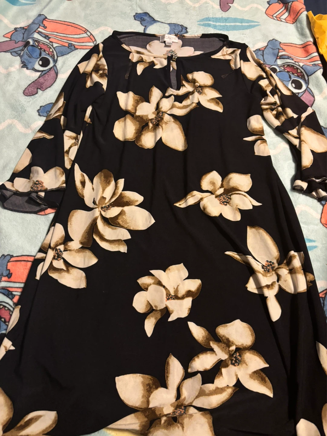MAGAZINE Floral Print Long Sleeve Dress P/S