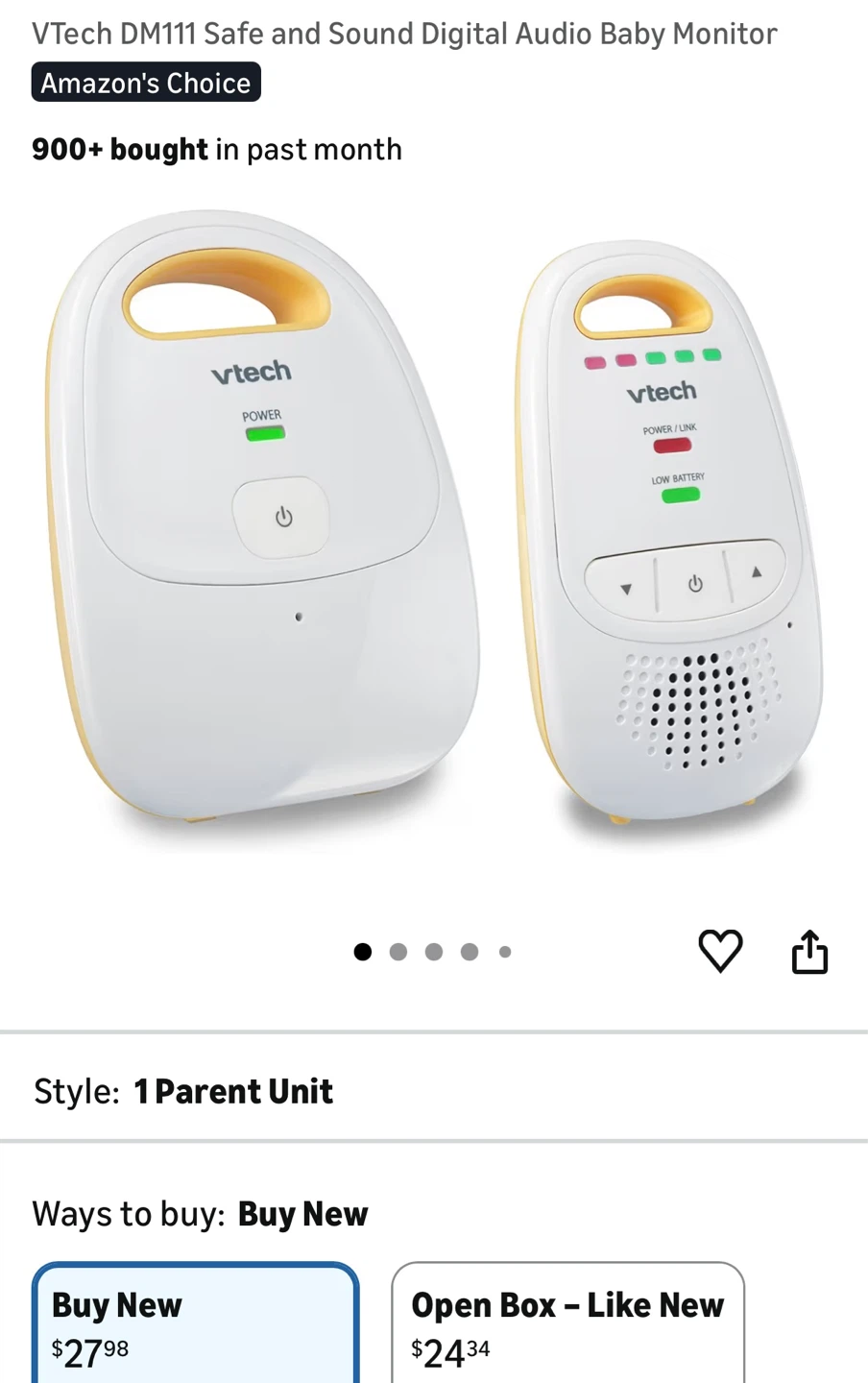 VTech Baby Monitor (Audio) – DM111 Model - photo 2