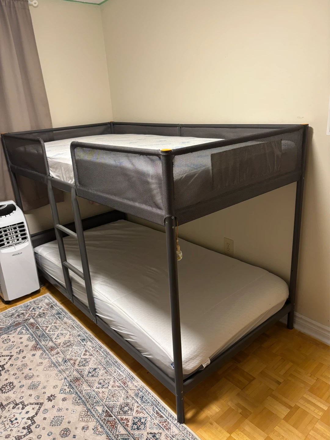 IKEA TUFFING Bunk Bed Frame, Dark Gray, Twin