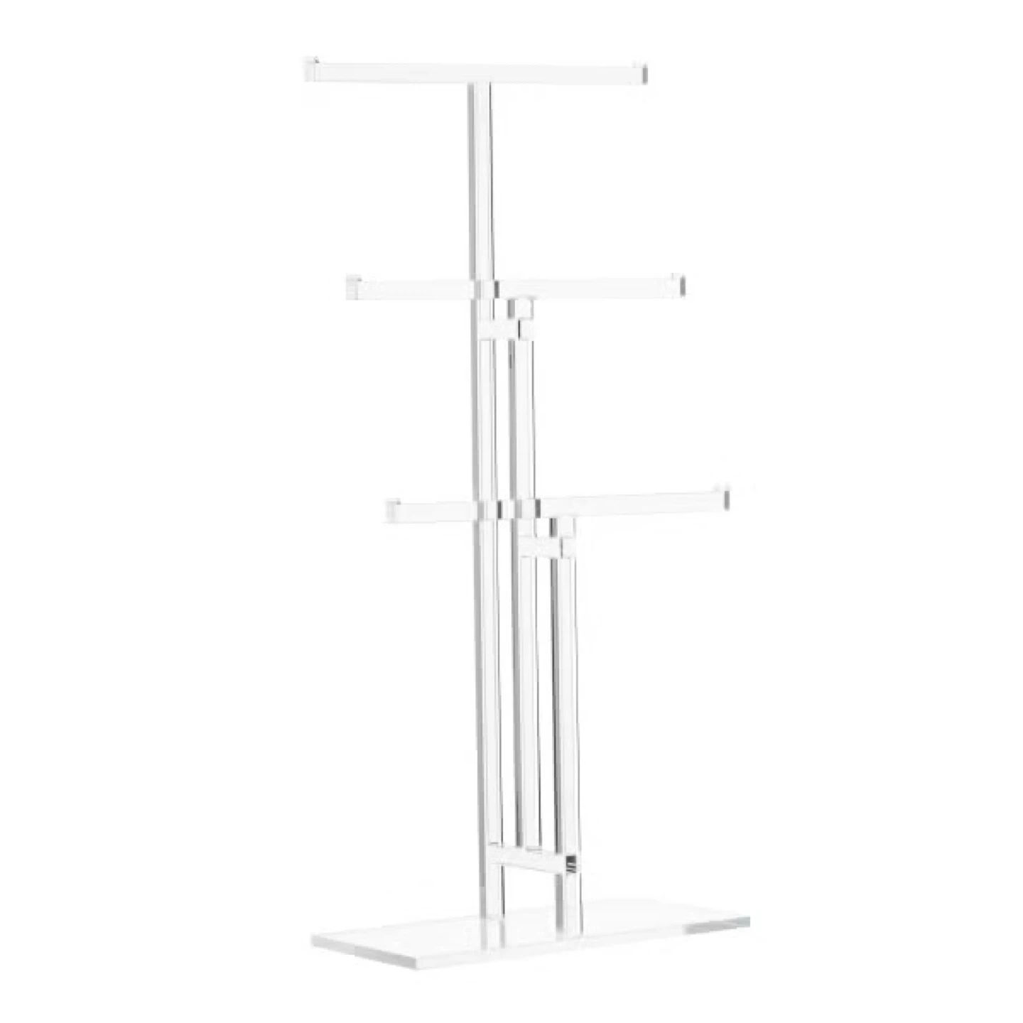 Clear Acrylic 3-Tier Necklace Display Stand