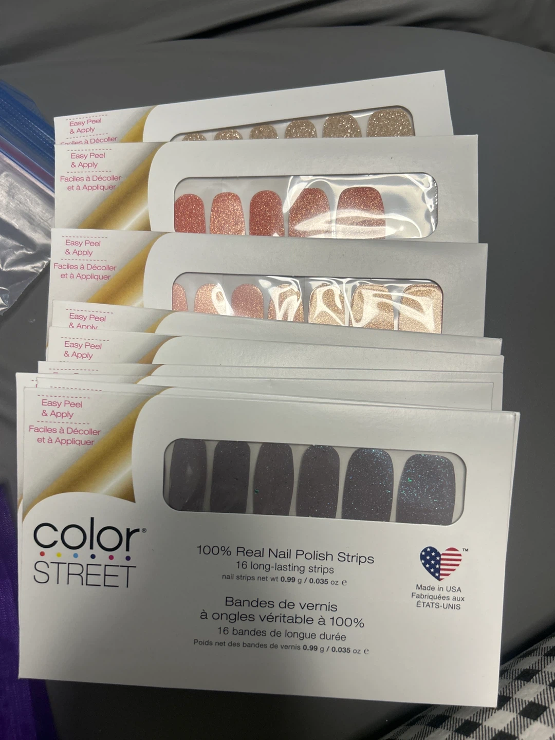 Color Street Nail Polish Strips - 16 Long-Lasting Strips