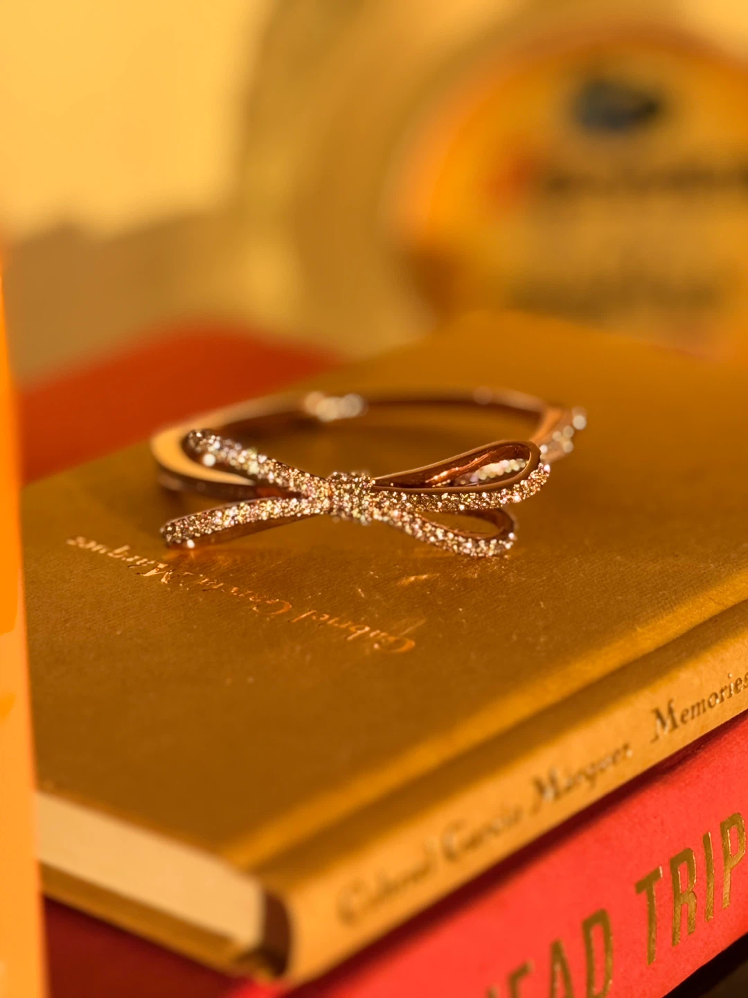 Vintage Kate Spade Sparkly Bow Bangle Bracelet