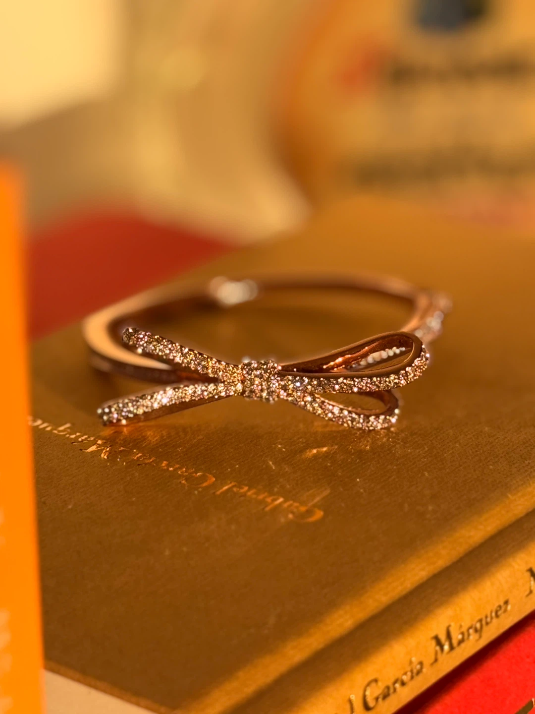 Vintage Kate Spade Sparkly Bow Bangle Bracelet - photo 3