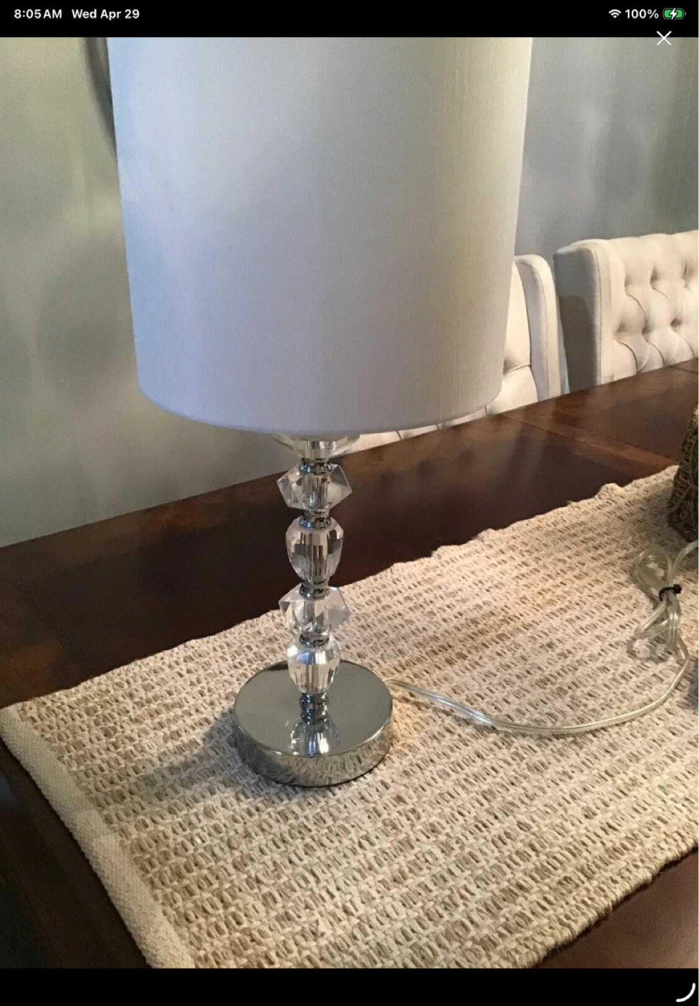 Homesense 20 inches tall lamp. Excellent condition - photo 2