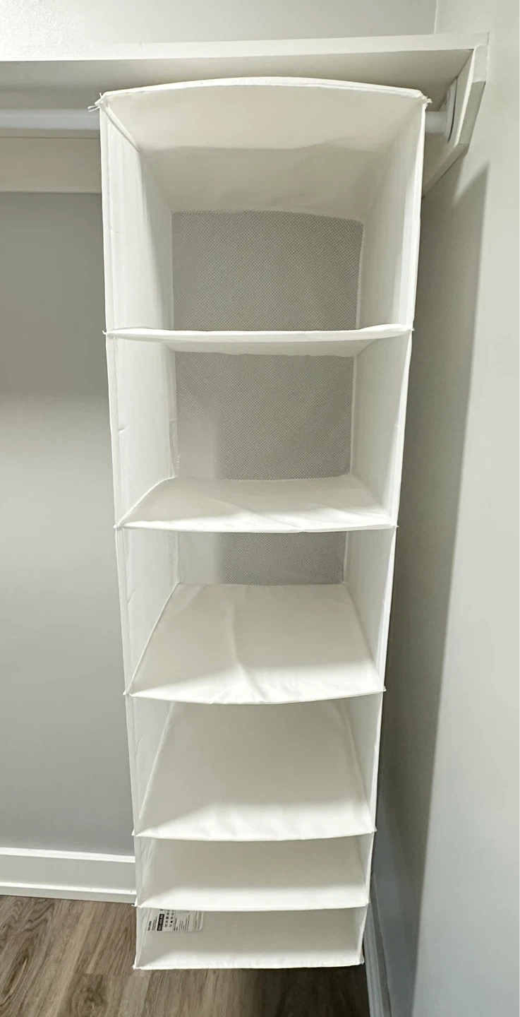 2 Identical Closet Organizers with 6 Compartments