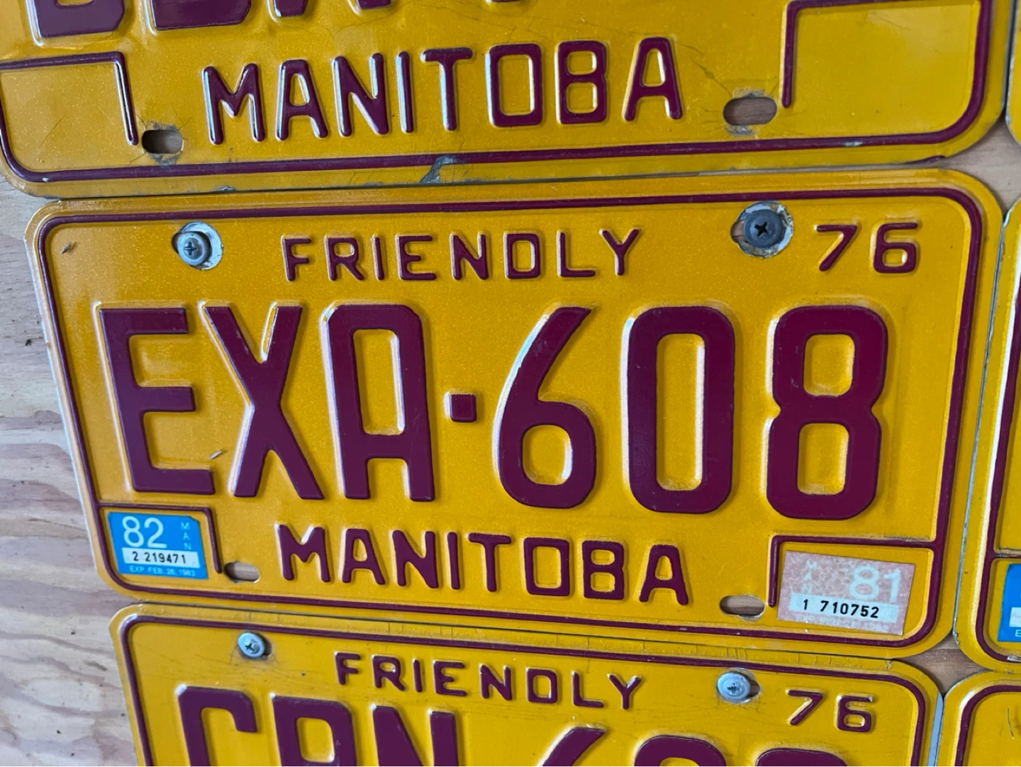 Vintage License Plate