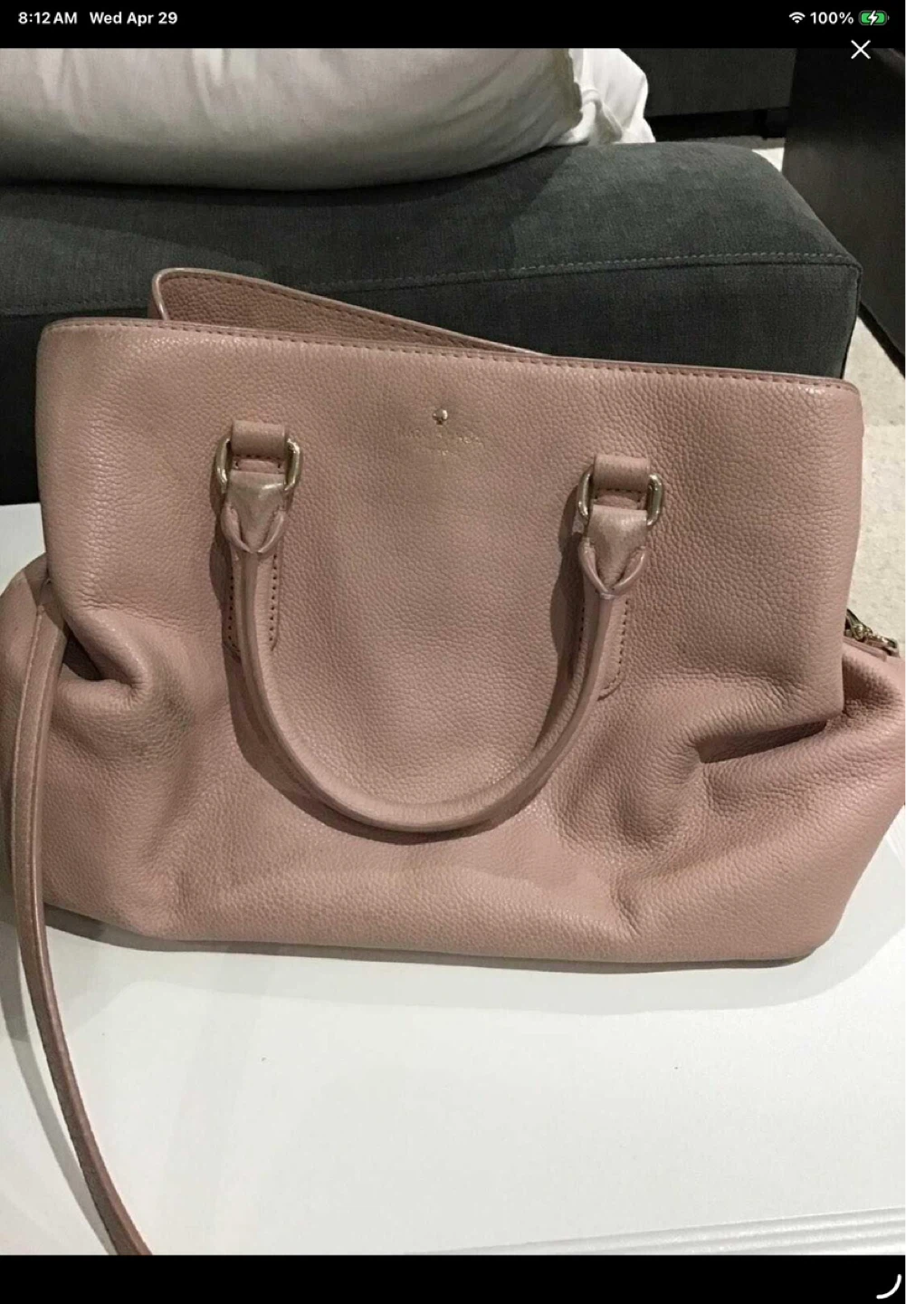 Kate Spade New York Pink Leather Satchel Handbag