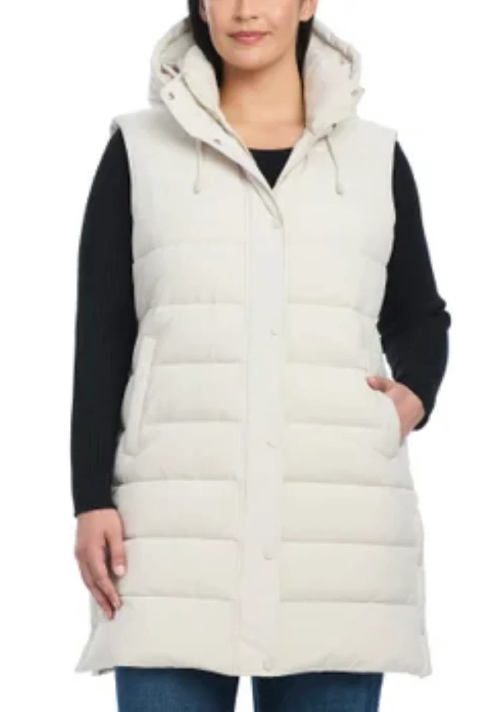 Women’s Sanctuary Long Puffer Vest with Hood - photo 2