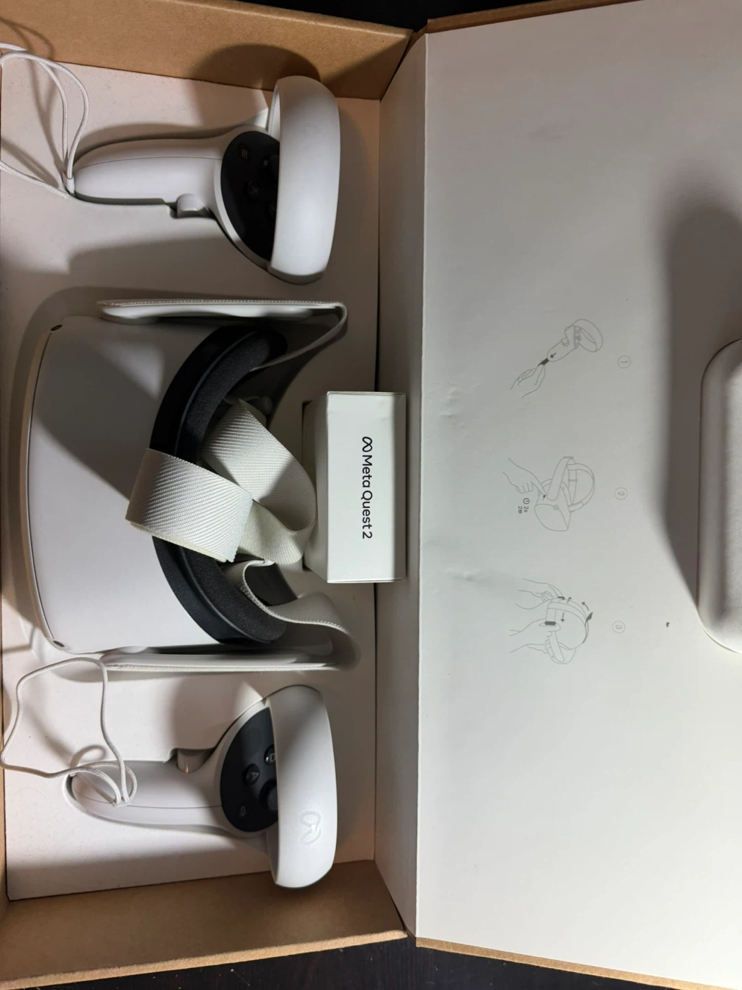 Meta Quest 2 VR Headset and Controllers