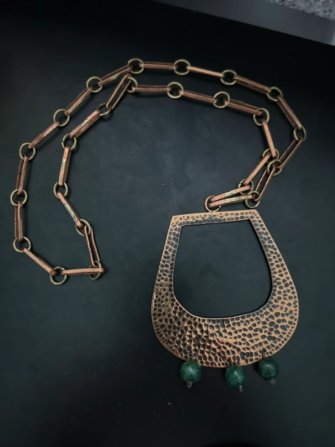 Vintage bold Copper Necklace