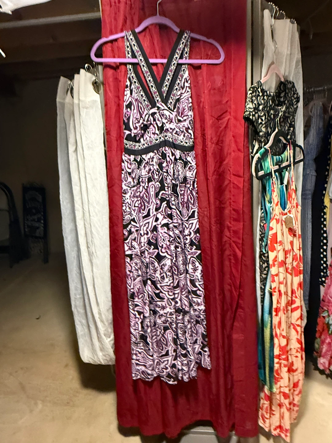 Maxi Dress with Paisley Print - photo 2