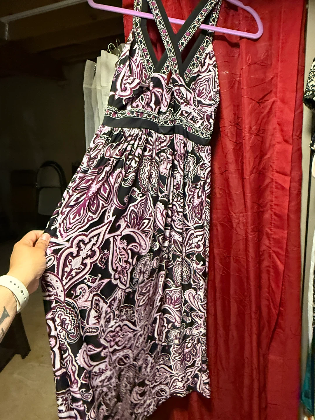 Maxi Dress with Paisley Print - photo 3