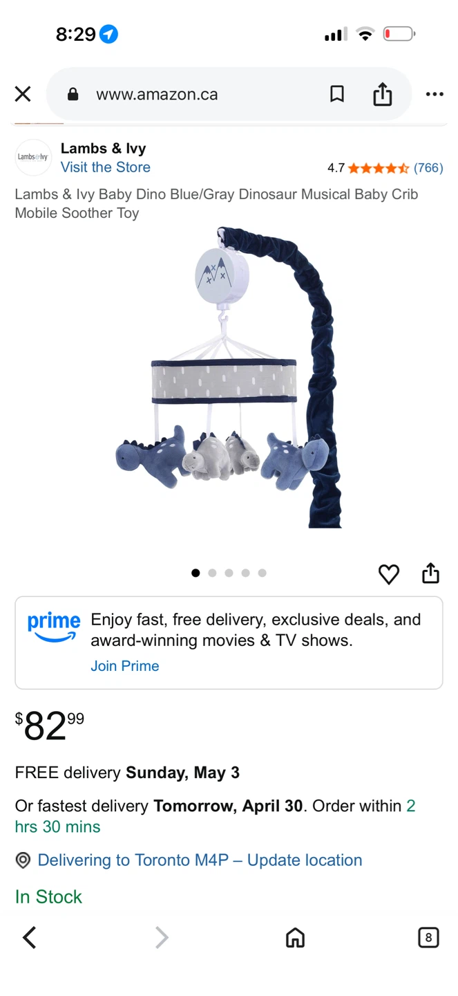 Musical Baby Crib Mobile