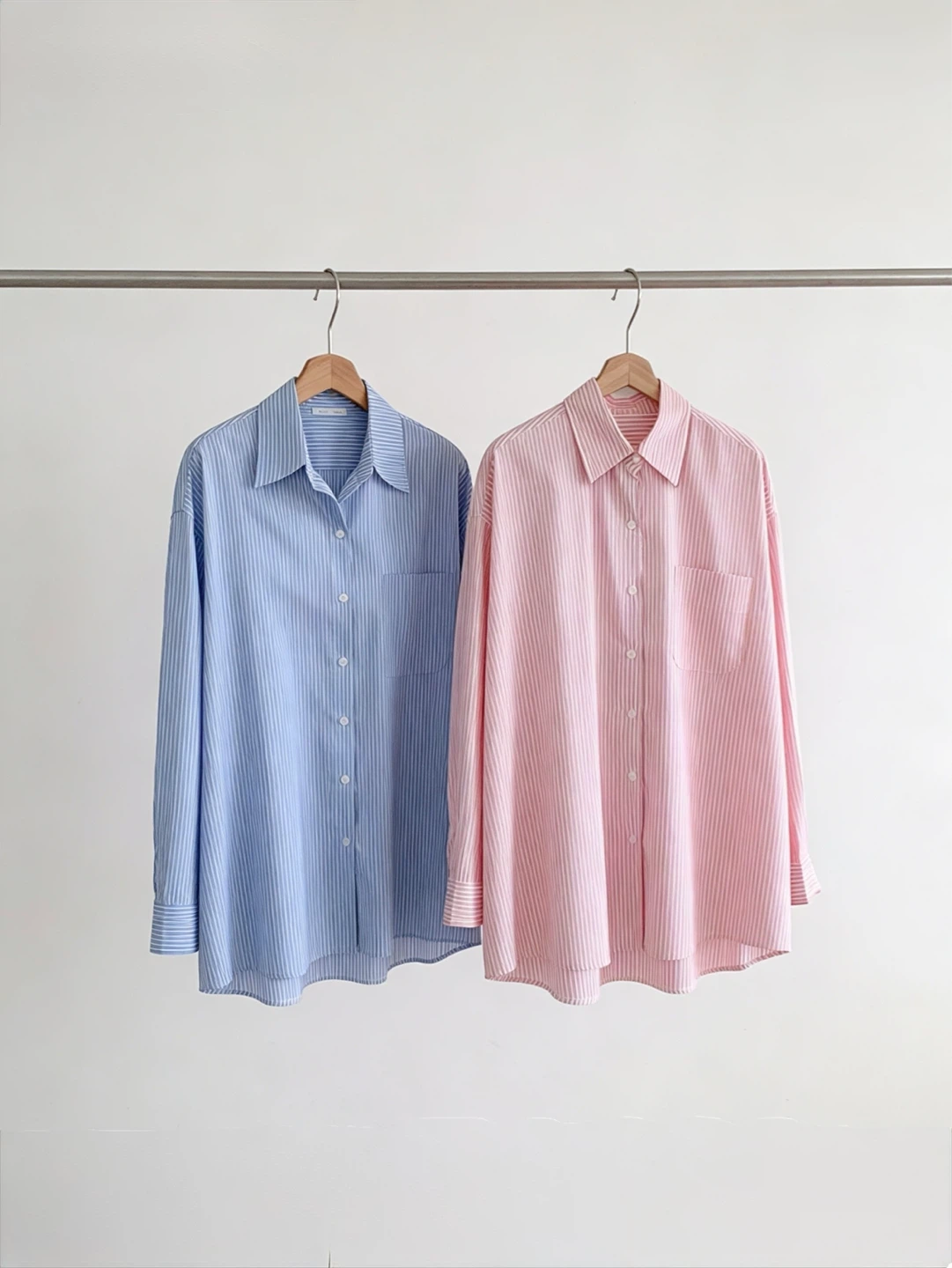 Brand New Oversized Striped Button Down Shirts (Korean Fashion)