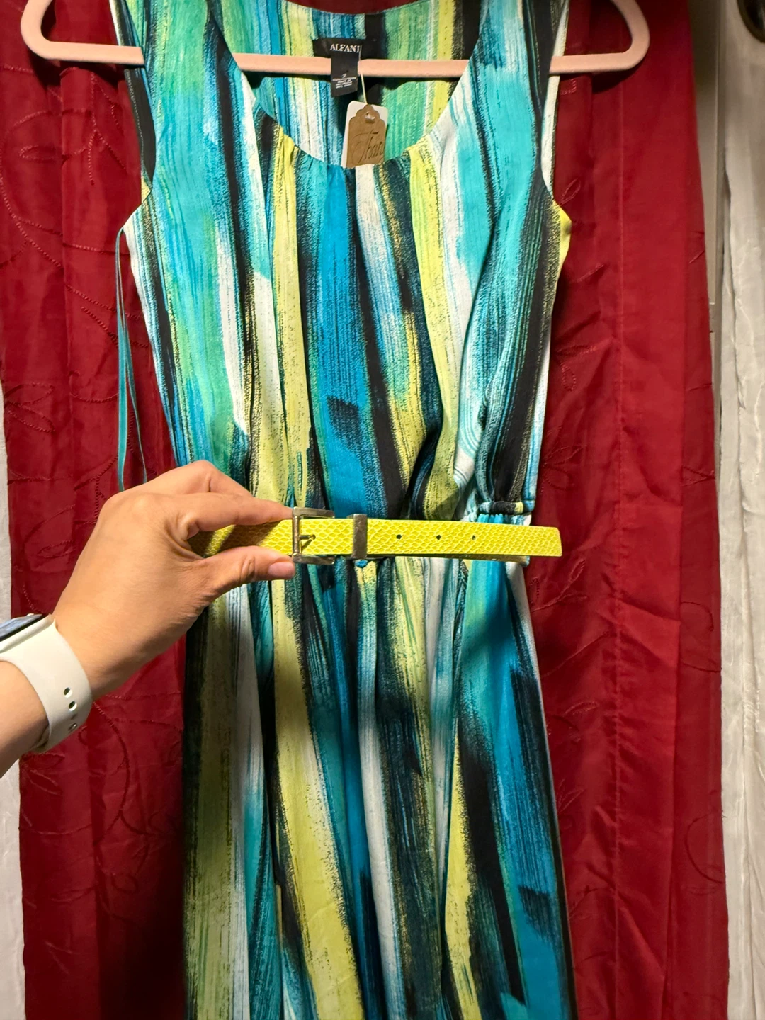 Alfani Women's Striped Sleeveless Maxi Dress Size 2 - photo 3