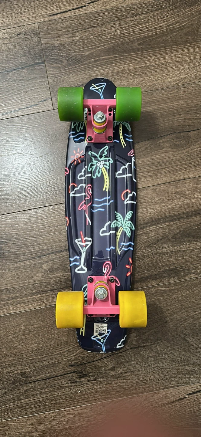 Penny Board Cruiser Skateboard - Tropical Flamingo Design - photo 2