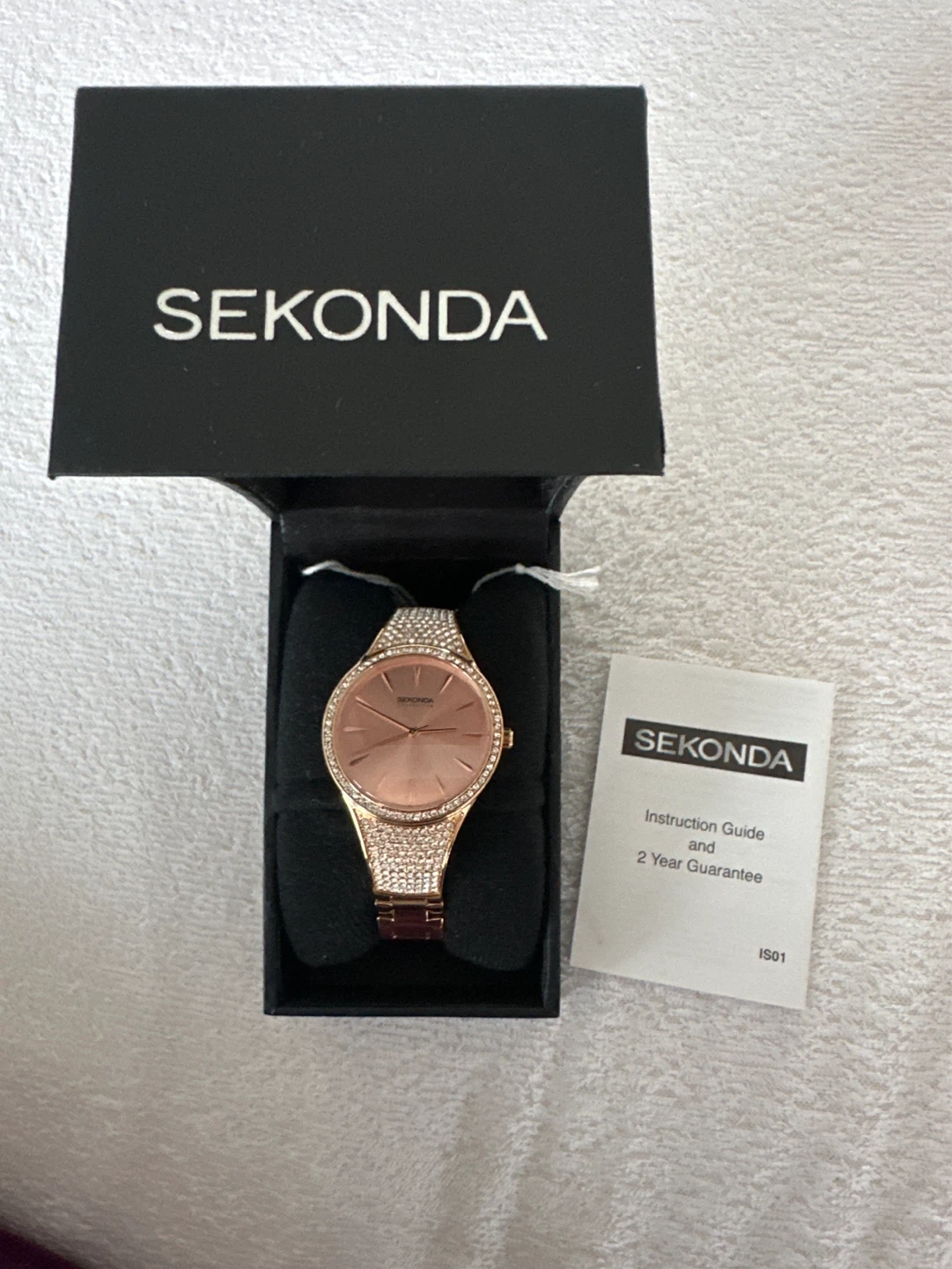 Sekonda Rose Gold Crystal Watch