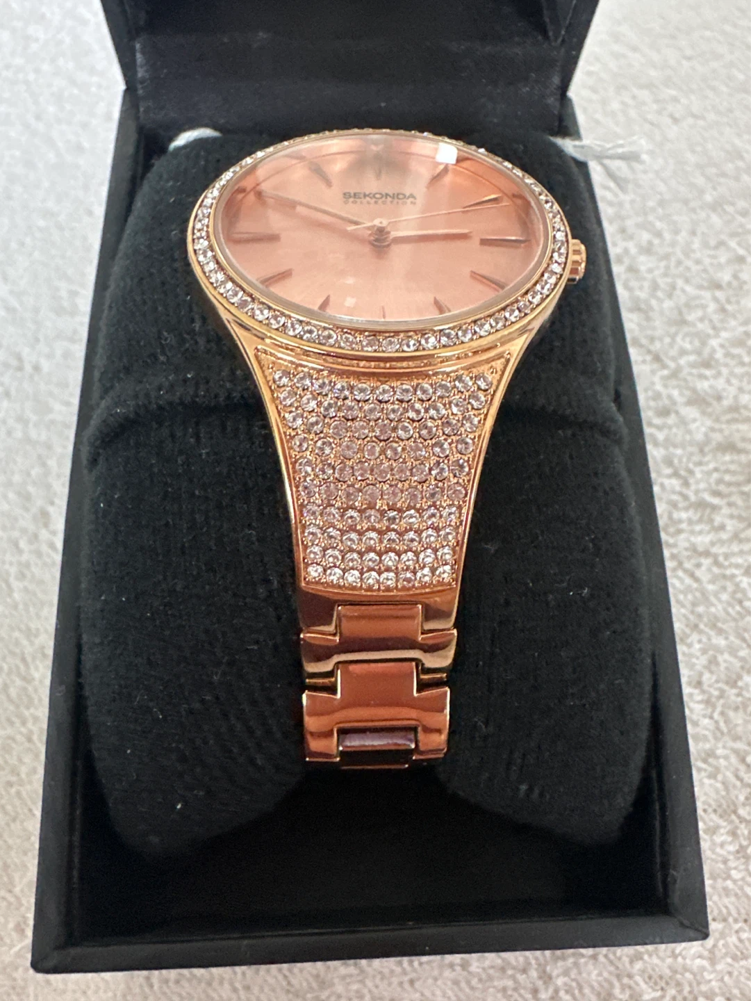 Sekonda Rose Gold Crystal Watch - photo 2