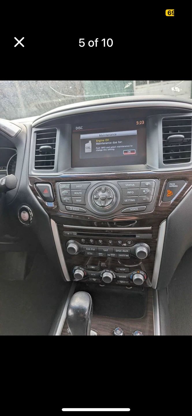 Silver Nissan Pathfinder Platinum 2014 fully loaded - photo 5