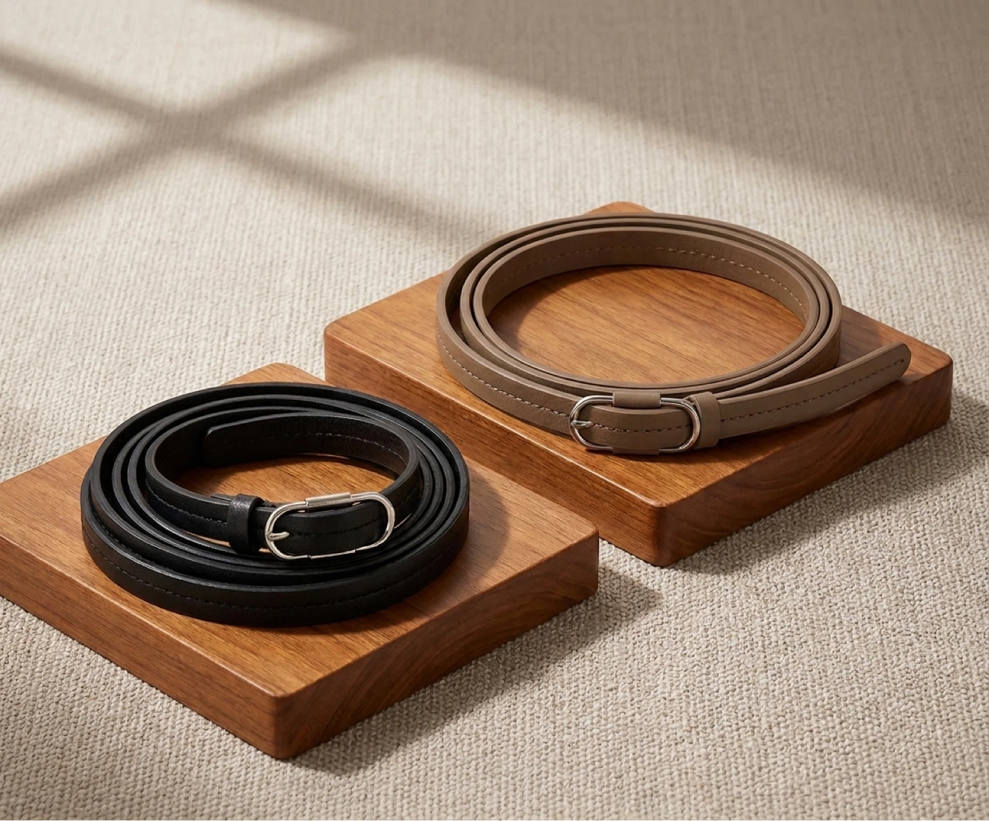 Brand New Minimalist Skinny Leather Belts (Capsule Wardrobe)
