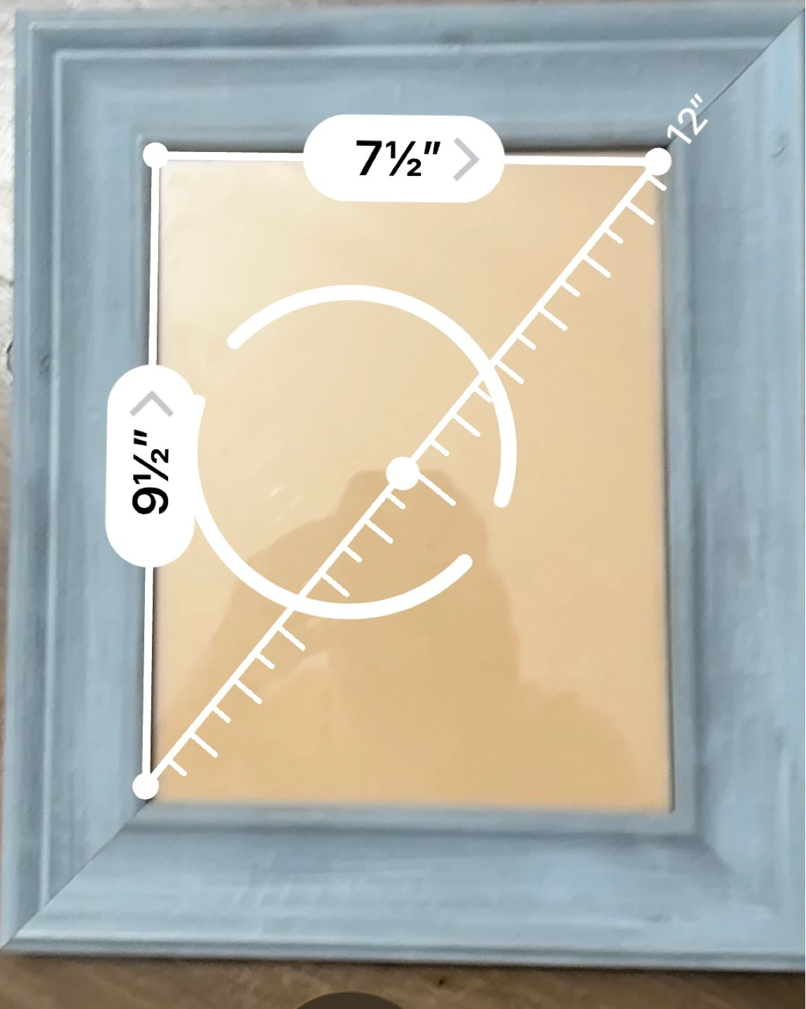 Blue Distressed Wood Photo Frames - Set of 2 - photo 2