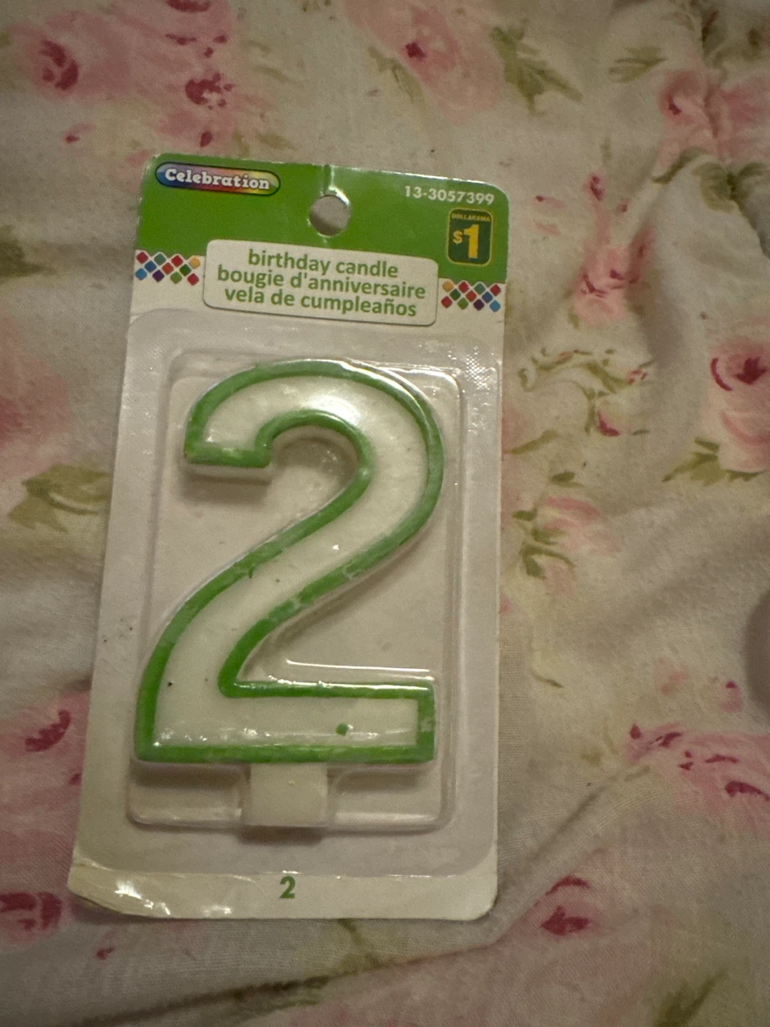 Celebration Birthday Candle - Number 2 🌱