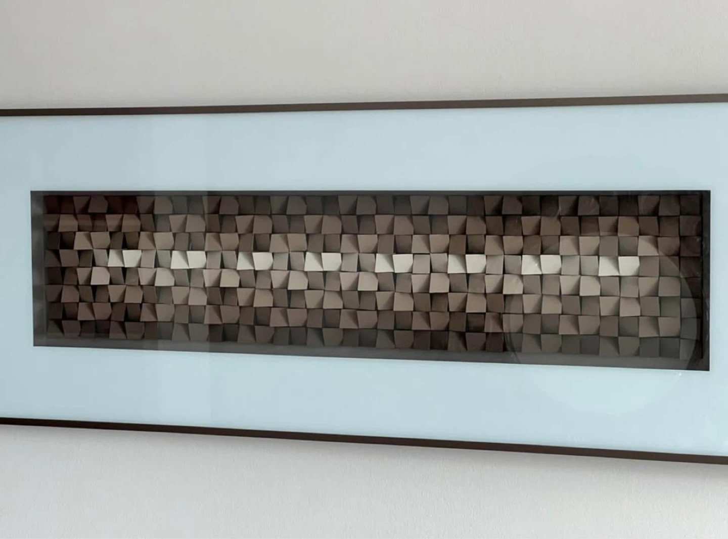 Framed Geometric Wood Wall Art