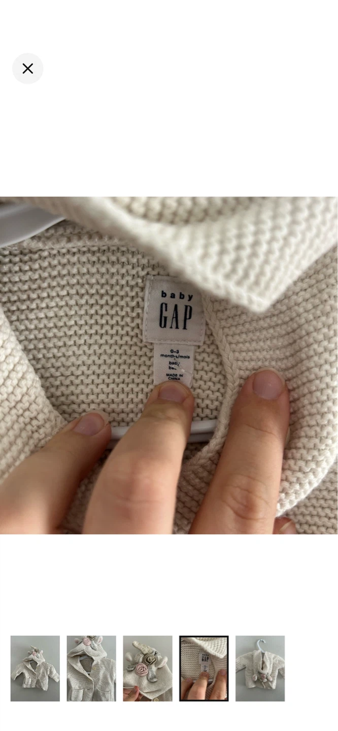Baby Gap Unicorn Hooded Cardigan 0-3 Months - photo 4