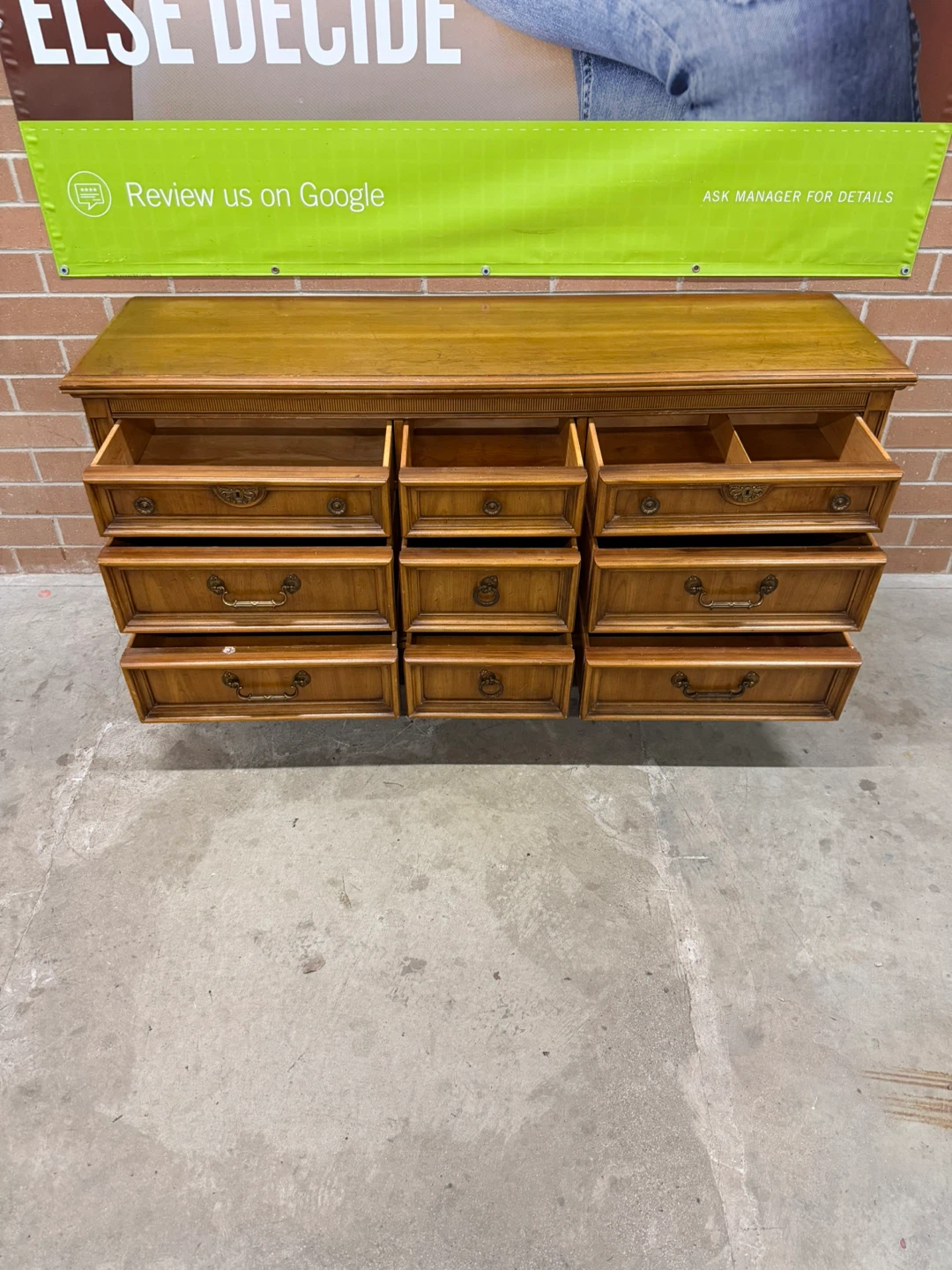 Wooden Dresser with 9 Drawers - photo 3