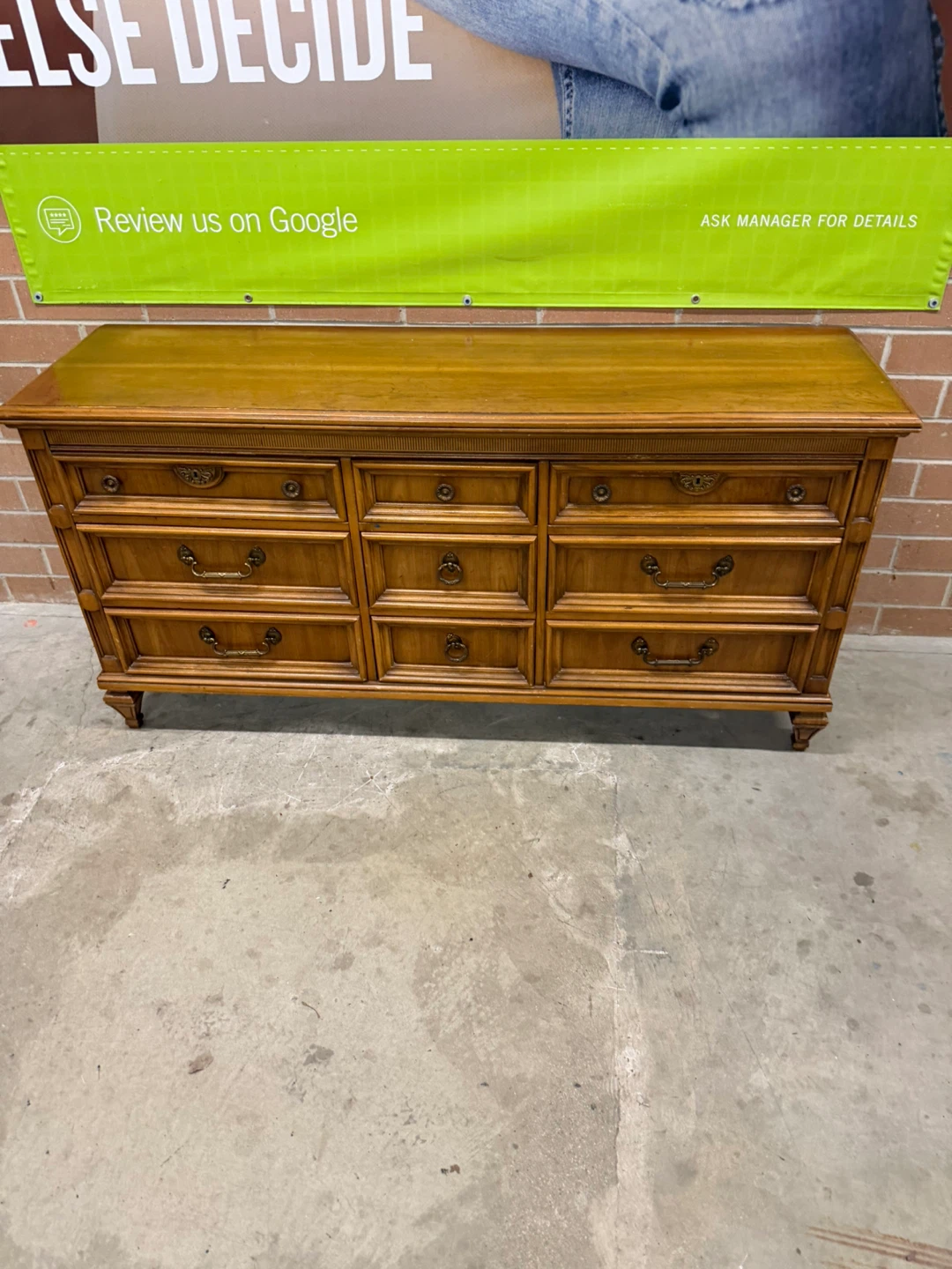 Wooden Dresser with 9 Drawers - photo 2
