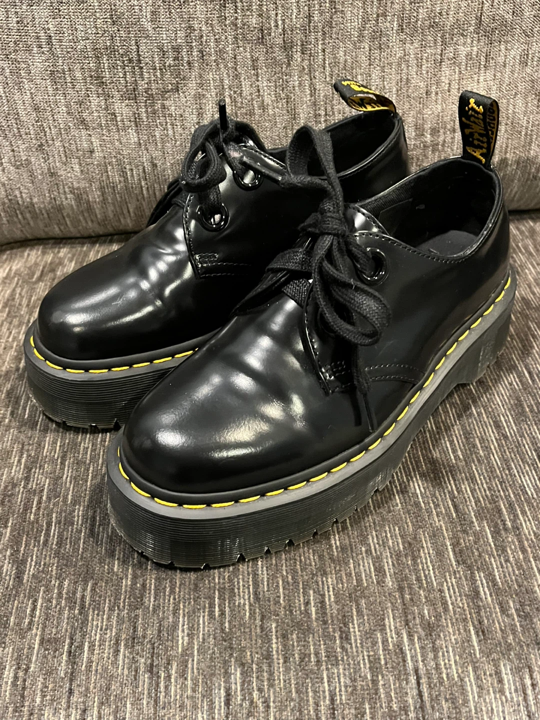 Dr. Martens Black Platform Shoes - Size 8 Women’s