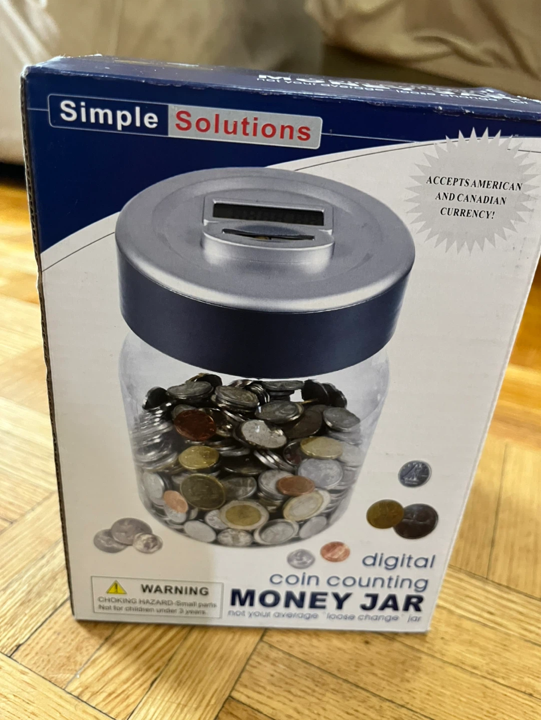 Simple Solutions Digital Coin Counting Money Jar