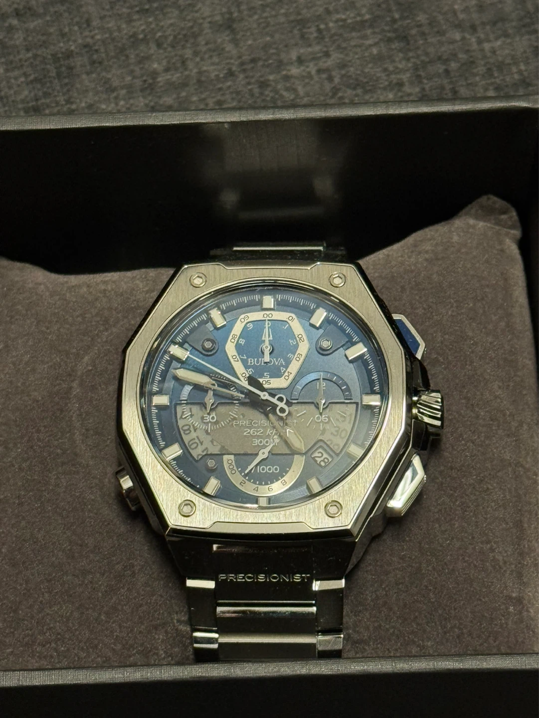 Bulova Precisionist Chronograph Stainless Steel Men's Watch - photo 3