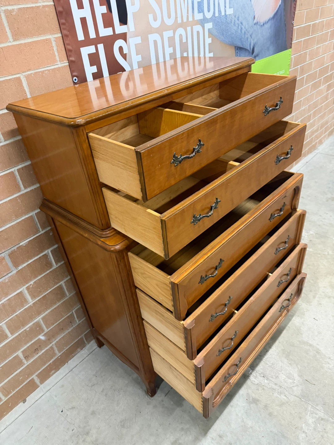 Wooden Tallboy Dresser - photo 3