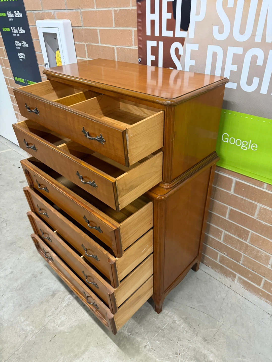 Wooden Tallboy Dresser - photo 4