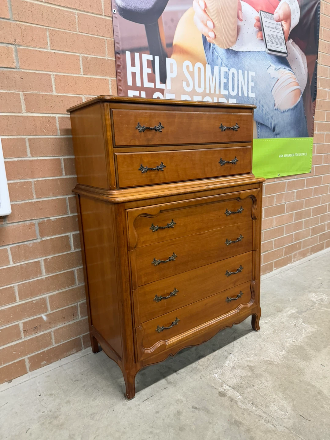 Wooden Tallboy Dresser - photo 2