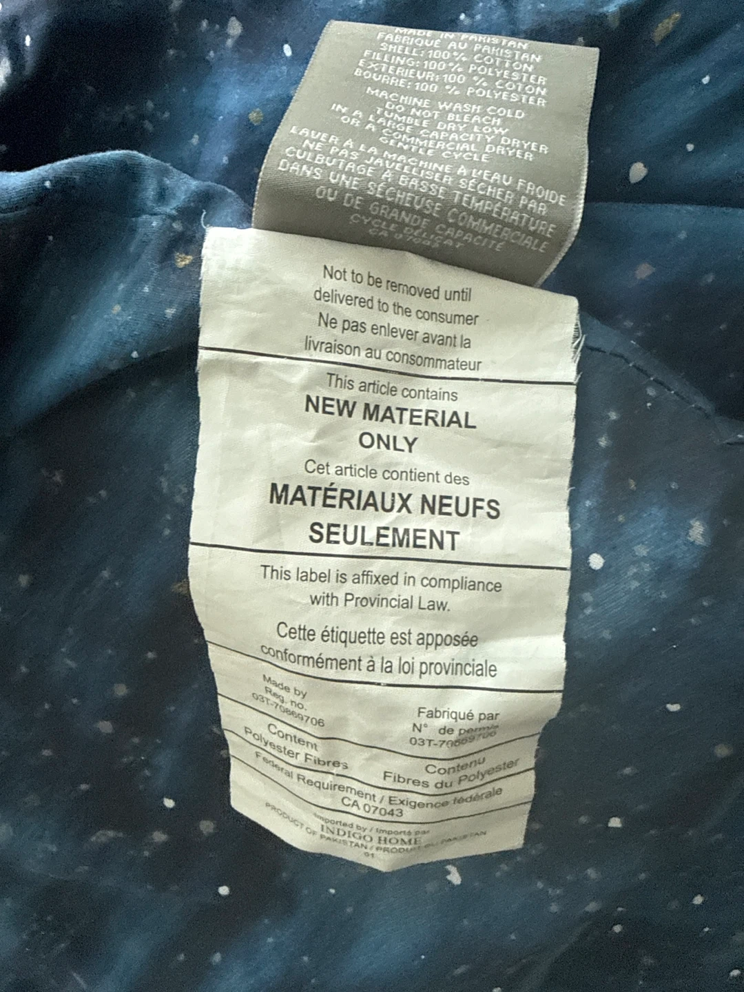 Indigo Home Queen size comforter - photo 2