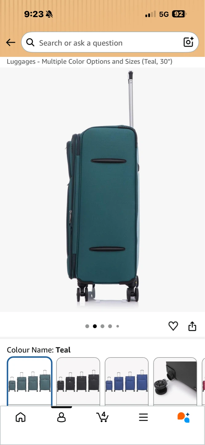 30 inch 4 wheels expandable suitcases. - photo 2