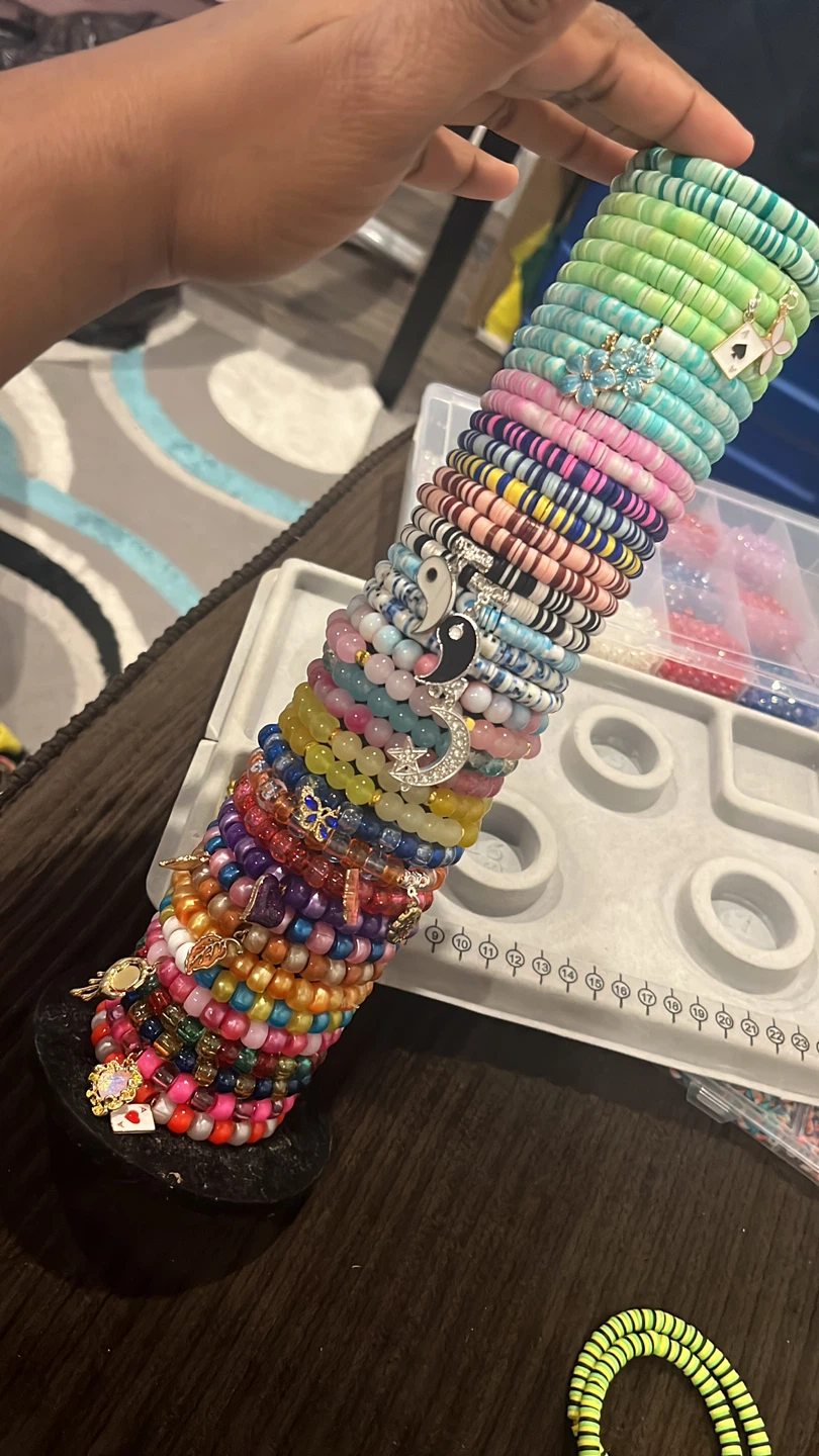 Assorted Beaded Bracelets with Charms