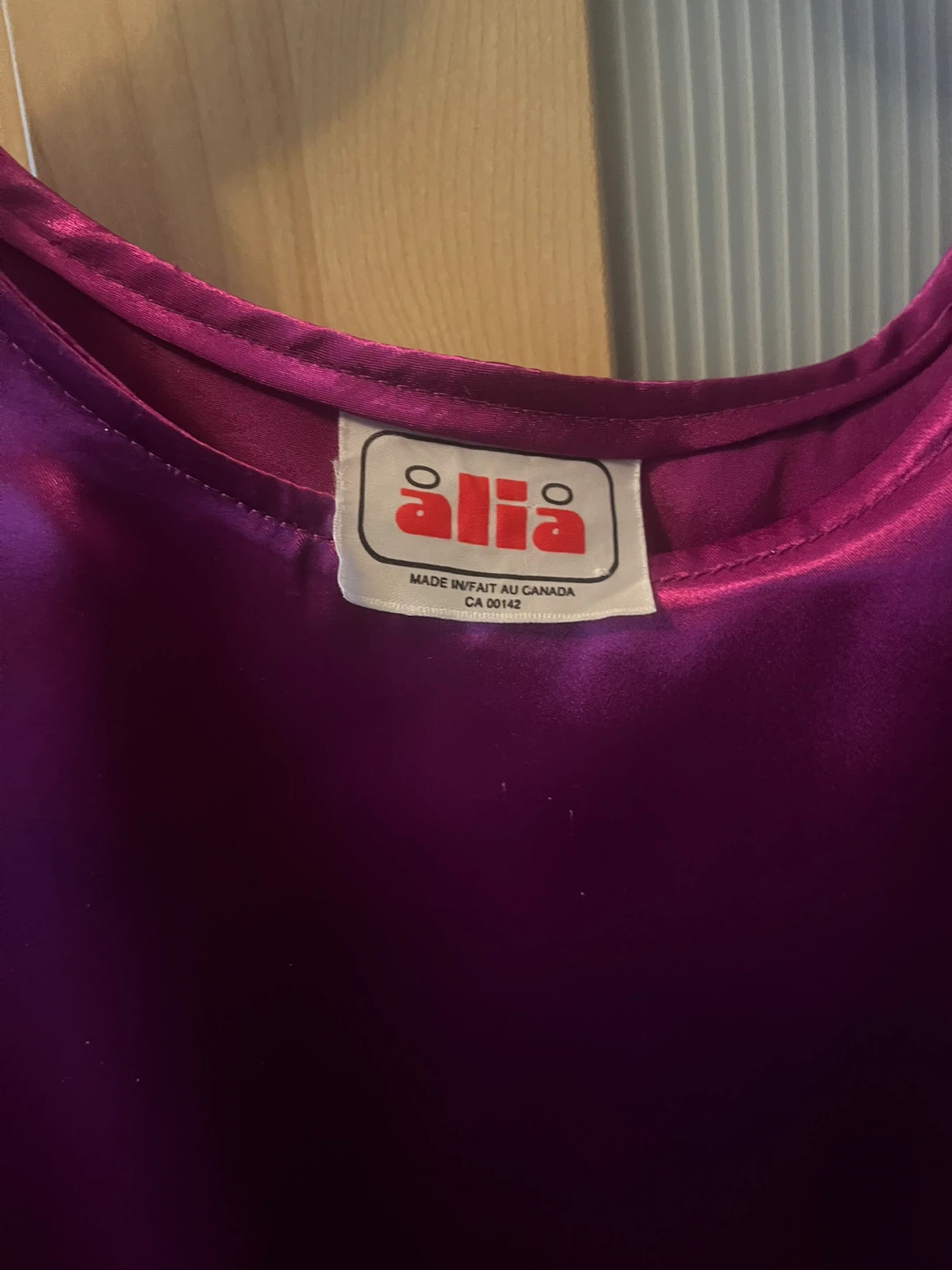 Alia Purple Silky Tank Top, Medium - photo 3