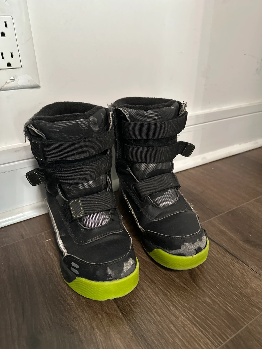 Black and Camo Winter Boots