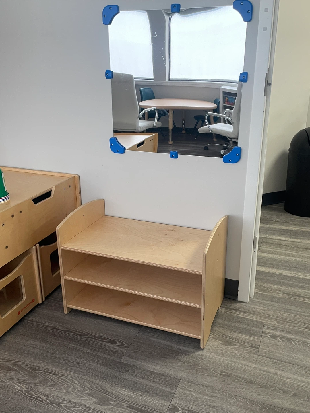 Wooden Shelf Kids Shoe or storage bench