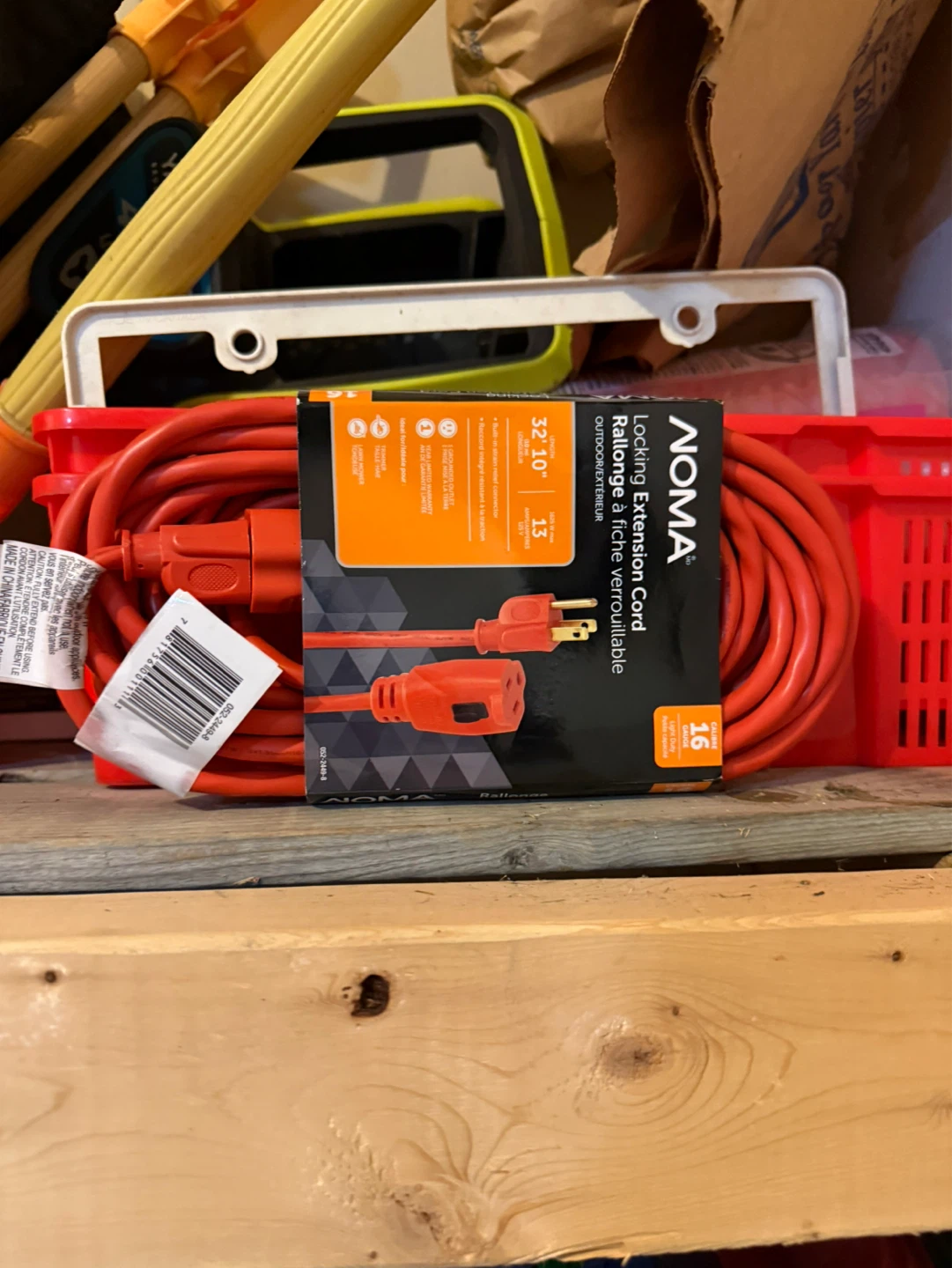 NOMA Locking Outdoor Extension Cord - 32' 10"