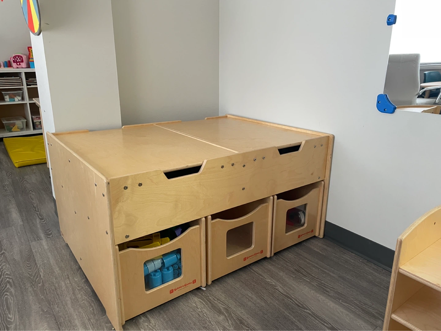 Scholar's Choice Kids Play Table with Storage Drawers