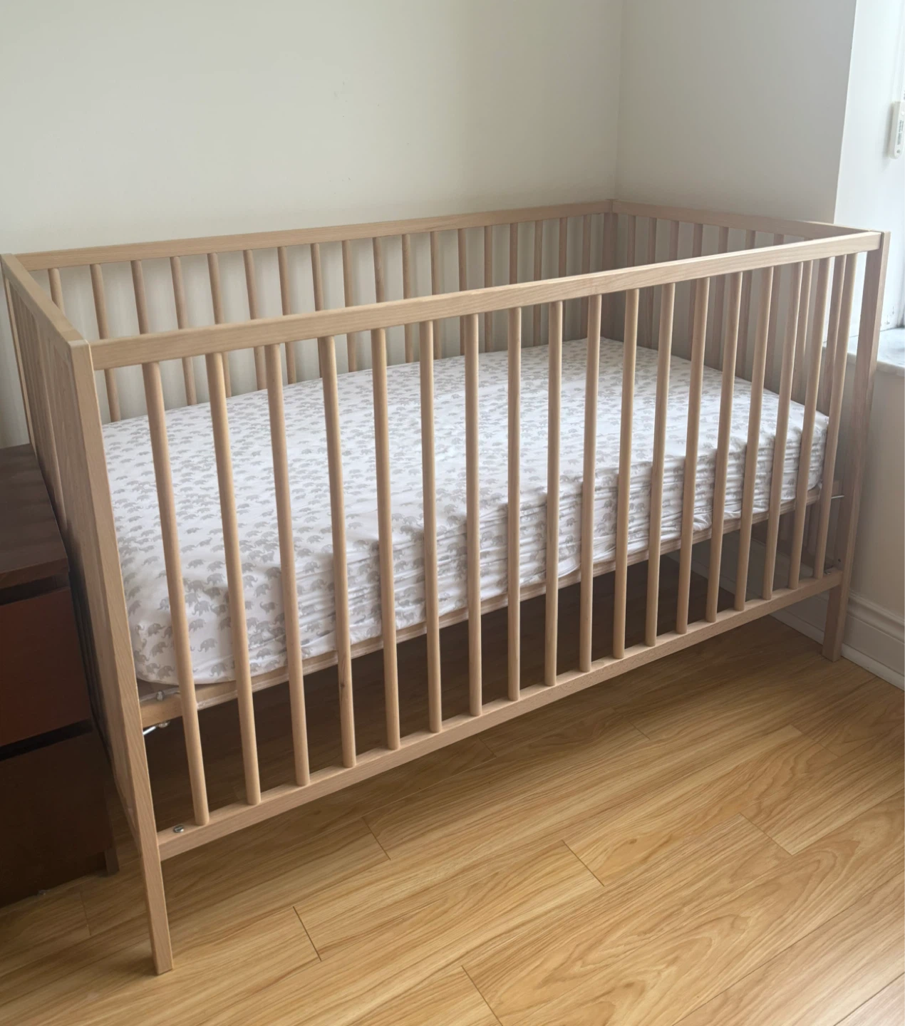 IKEA crib with mattress