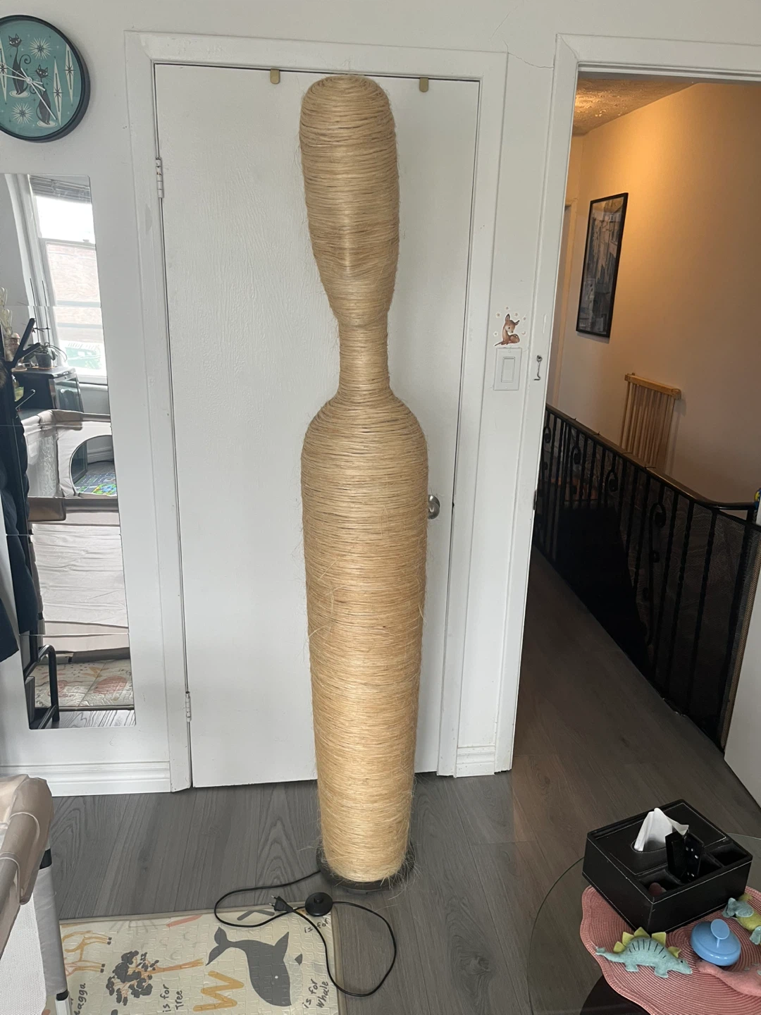 Tall Jute Wrapped Floor Lamp