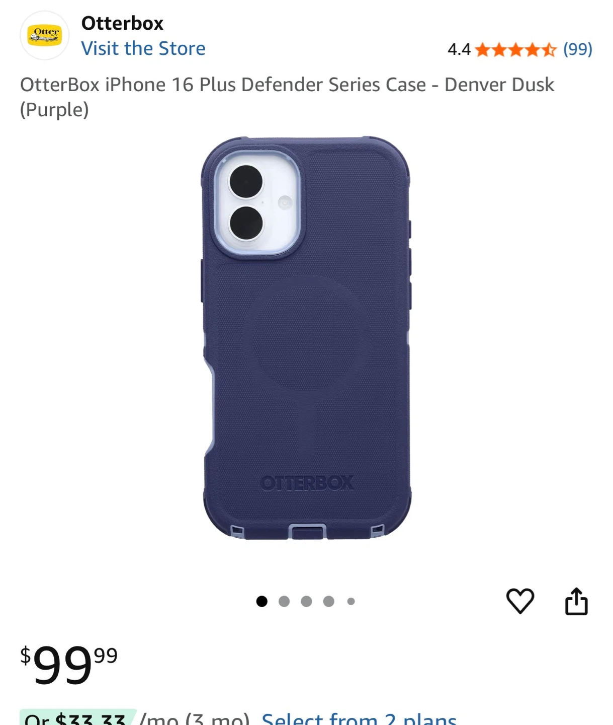 OtterBox iPhone 16 Plus Defender Series Case - Denver Dusk - photo 4