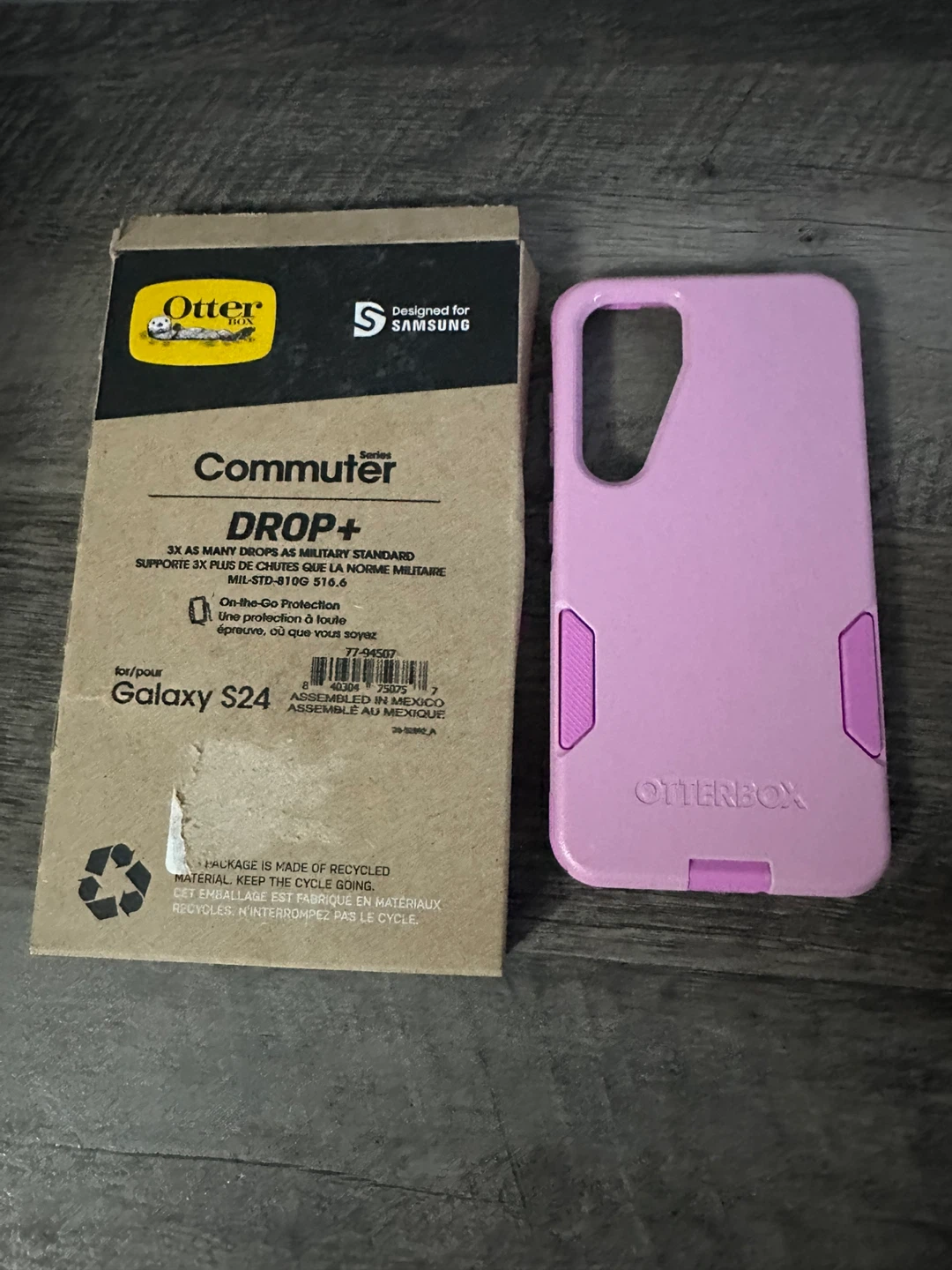 OtterBox Commuter DROP+ Case for Samsung Galaxy S24 - Pink
