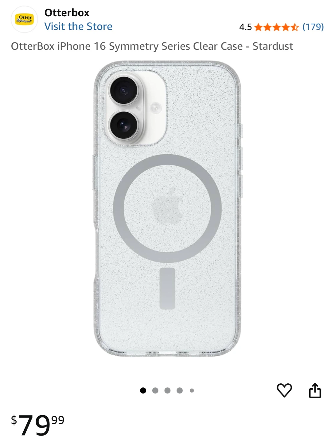 OtterBox Symmetry Series Clear Case for iPhone 16 - Stardust - photo 3