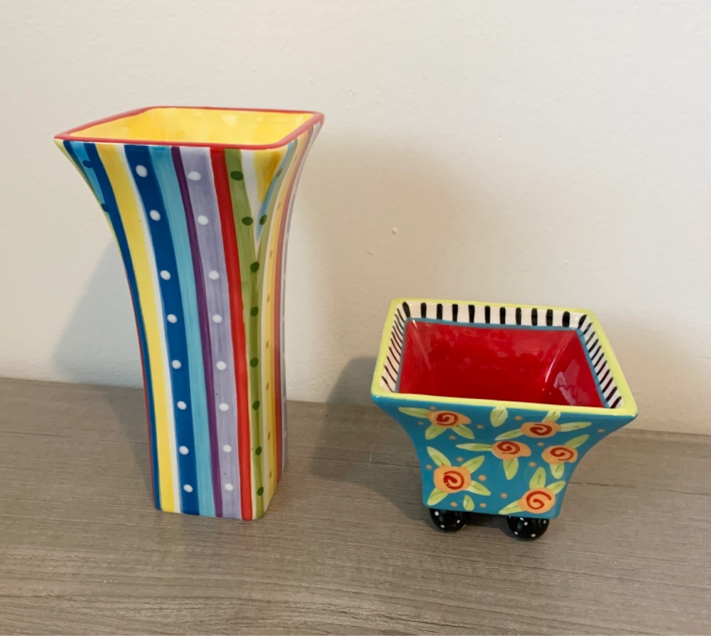 FTD Tea Party Ceramic Planter & Vase Set